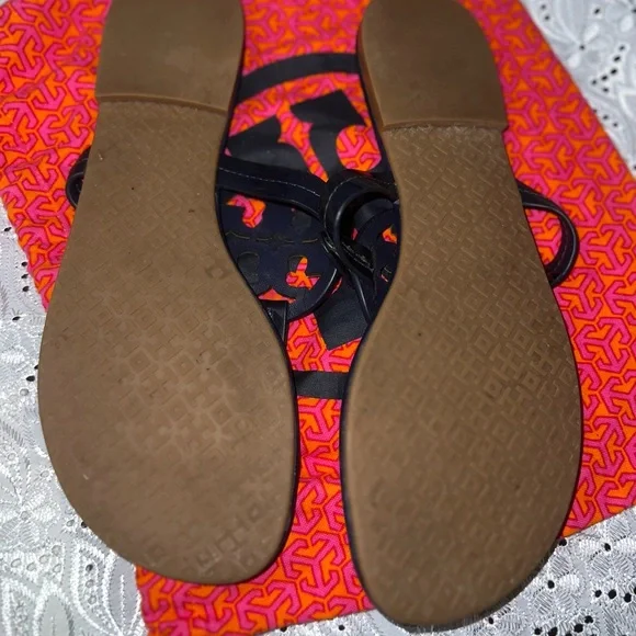 TORY BURCH Miller Rainbow Leather Sandals. With dust bag - Picture 6 of 6